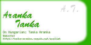 aranka tanka business card